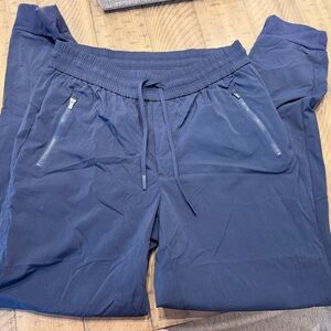 Athleta Navy Windbreaker Jogger Pants